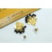 925 Sterling Silver gold rhodium black Enamel chain Pendant Earring set